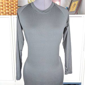 Black Long Sleeve Stretch Top